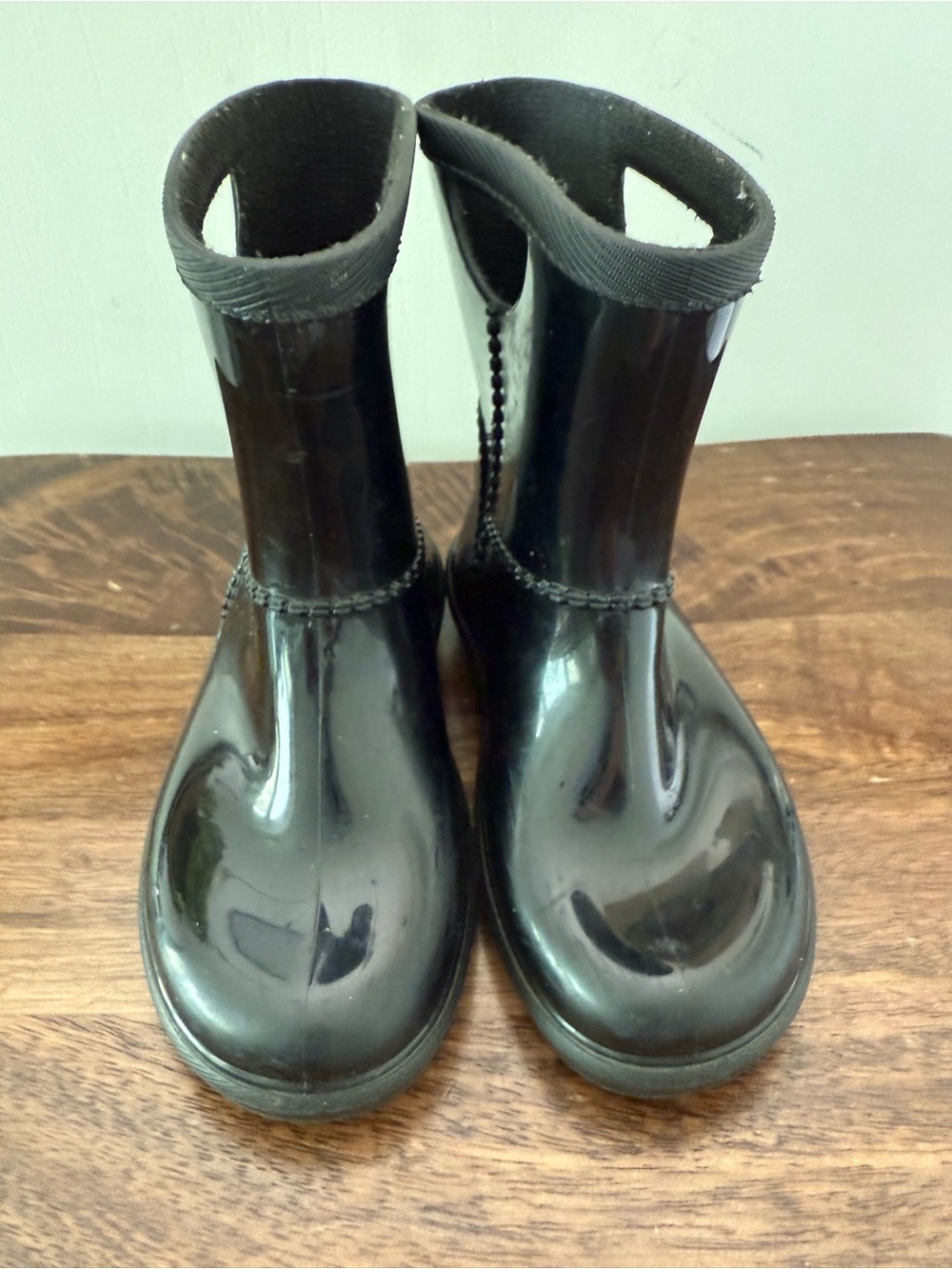 Ugg Kids Black Waterproof Rain Boots